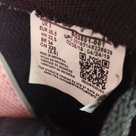 Nike Air Force 1 Vintage Floral GS 'Pink Tint' Shoes BQ2501-001 - Picture 6 of 12